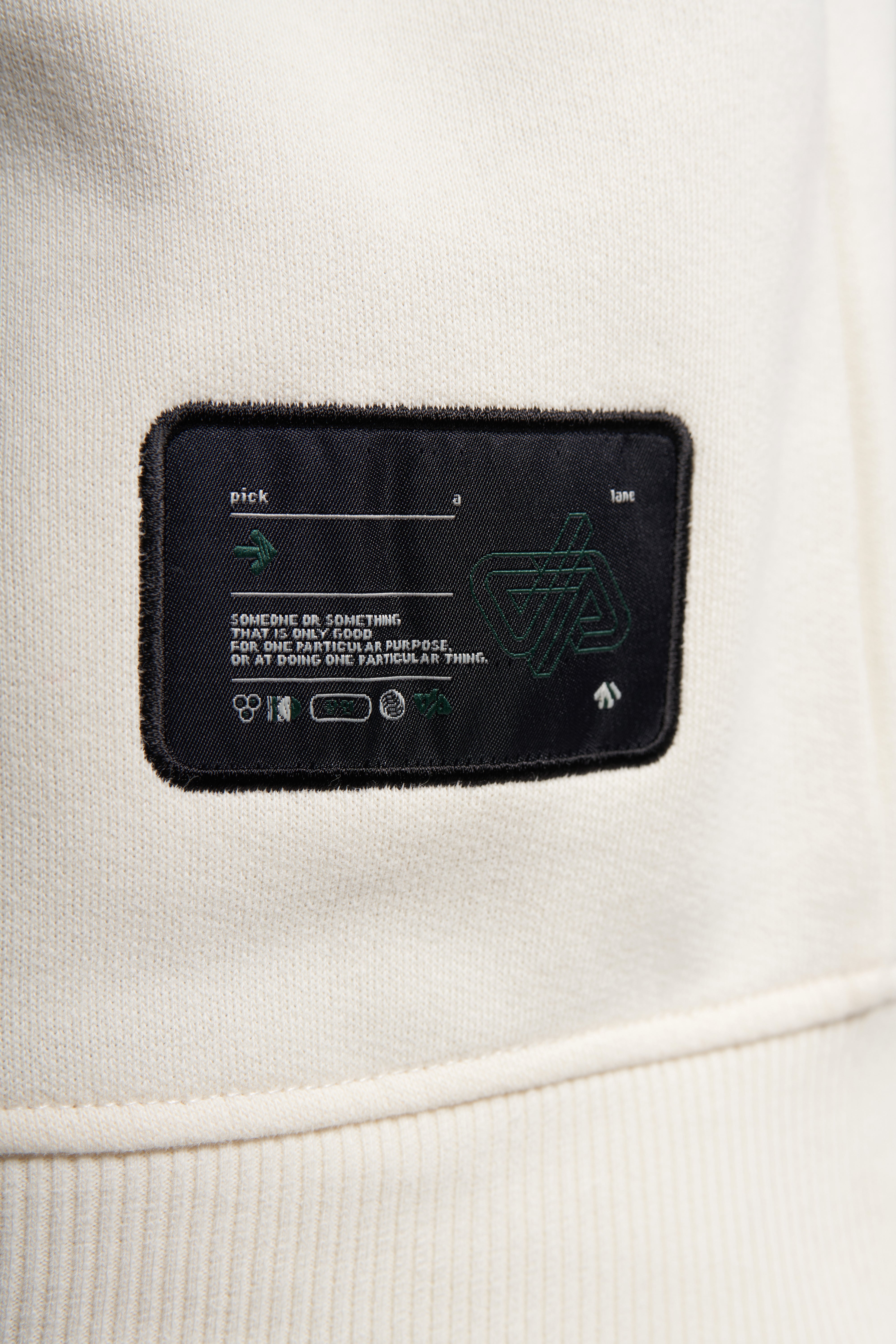 Zipped Hoodie Crème & Vert - EDITION LIMITÉE