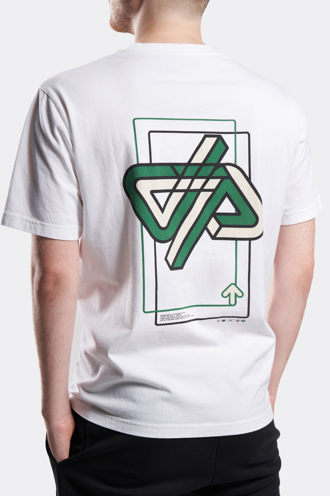 T-Shirt Blanc & Vert